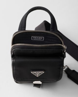  Re-Nylon and Saffiano Leather Smartphone Case