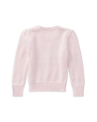 Girls' Flag Cotton Crewneck Sweater - Little Kid