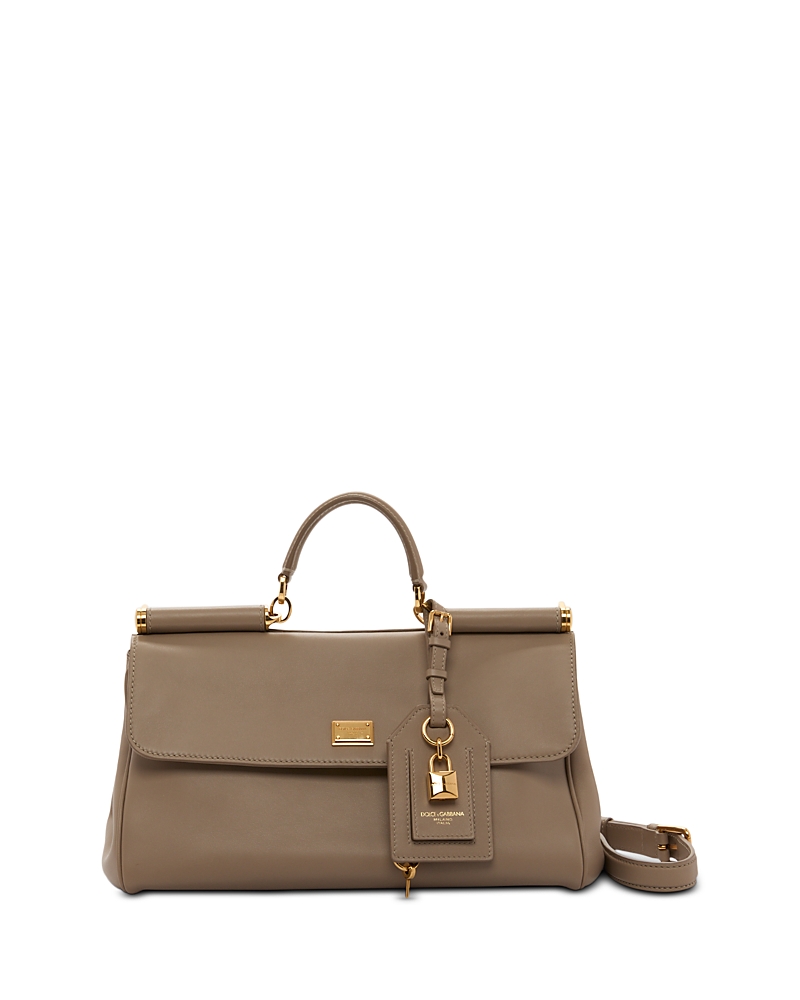 Dolce & Gabbana Pink Handbag With Padlock Detail And Adjustable And Removable Shoulder Strap