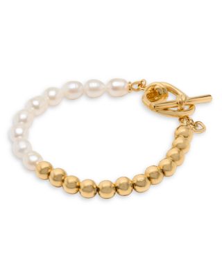 Ropes & Knots Bead & Cultured Freshwater Pearl Flex Bracelet