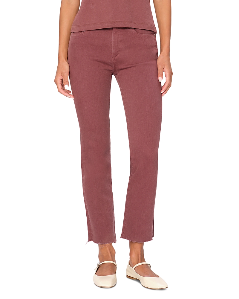Shop Dl1961 Mara Straight Mid Rise Instasculpt Ankle Jeans In Dried Rose
