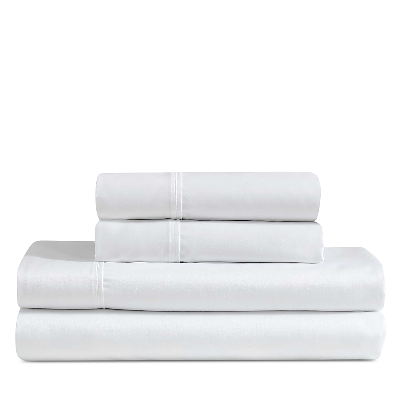 Calvin Klein Rekoop Sateen Sheet Set, Queen In White