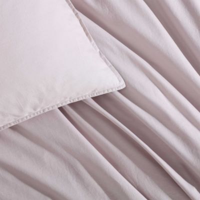 Washed Percale Cotton 3 Piece Duvet Cover Set, King