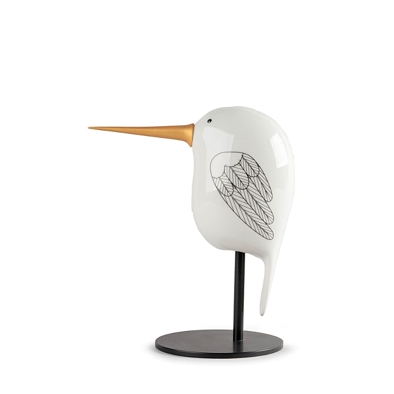 Lladrò Face Two Face Hummingbird Sculpture