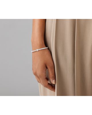 18K White Gold & Diamond Masai Small Stackable Bracelet