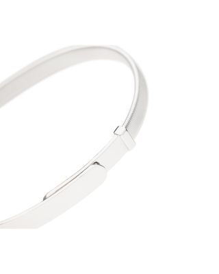 18K White Gold Masai Coil Bangle Bracelet