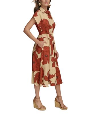 Linen Blend Shirtdress