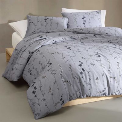 Wildflower Print Sateen Duvet Cover Set, King