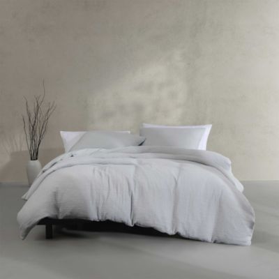 Washed Texture Cotton Jacquard Duvet Cover Set, Queen