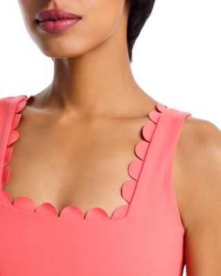 Scallop Edge Square Neck Tank Top - Exclusive