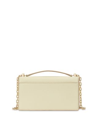Deco Pebbled Leather Mini Flap Chain Crossbody