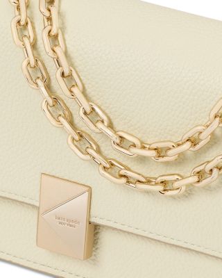 Deco Pebbled Leather Mini Flap Chain Crossbody