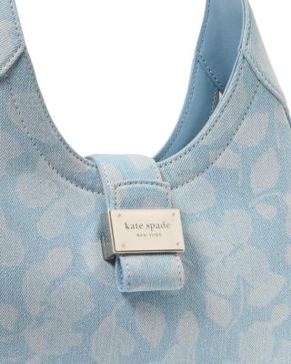 Nouveau Printed Denim Small Shoulder Bag