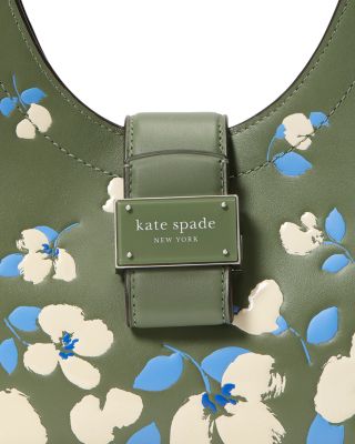 Nouveau Painterly Bouquet Embossed Leather Small Shoulder Bag