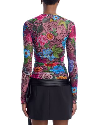 Crystal Embellished Tulle Top