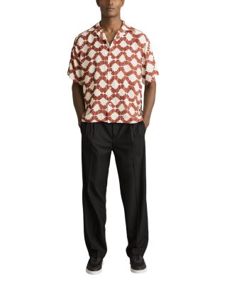 Makarb Abstract Floral Camp Shirt