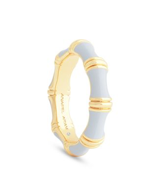 Blue Bamboo Band Ring