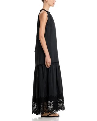 Teri Lace Trim Maxi Dress
