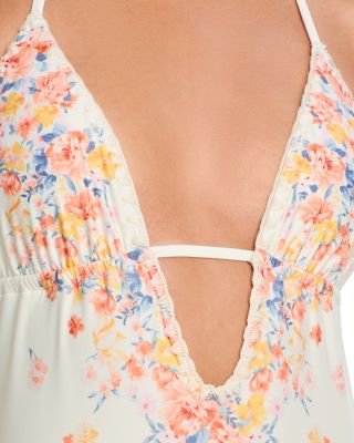 Whipstitch Trim One Piece Swimsuit - Exclusive