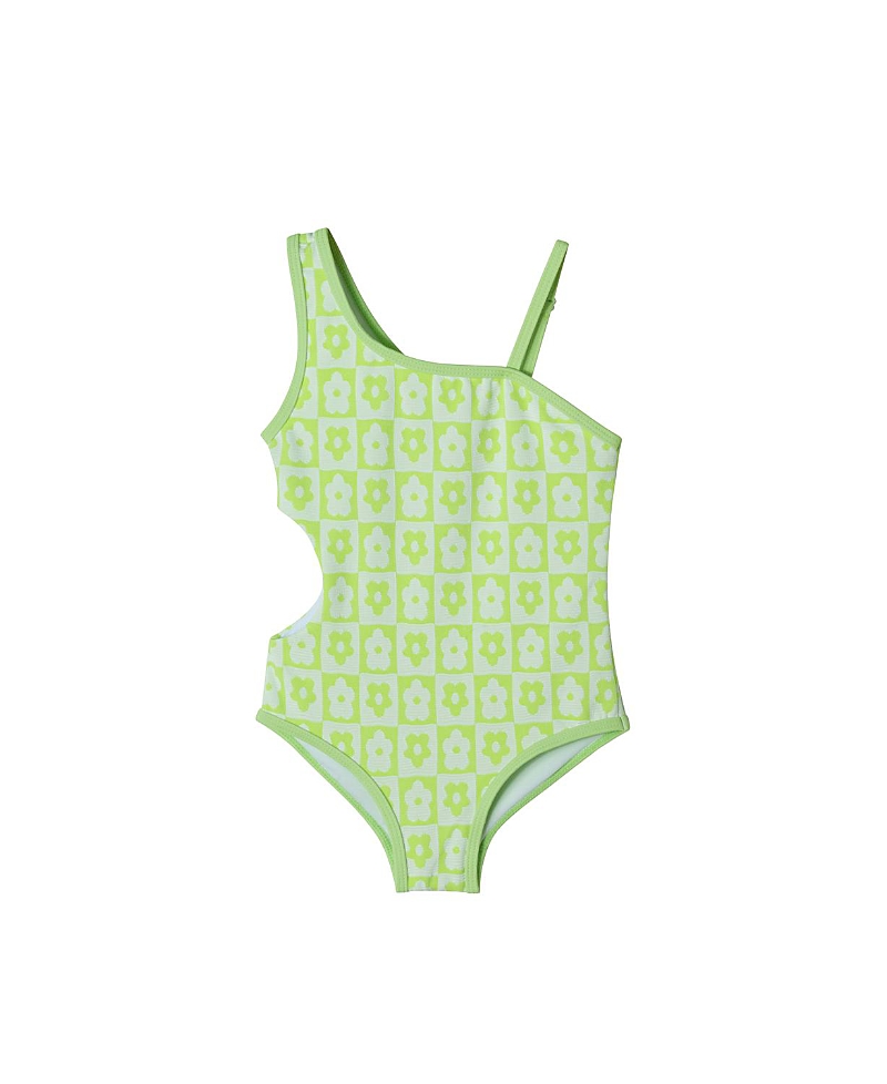 Shop Andy & Evan Girls' Floral One-piece Swimsuit - Little Kid