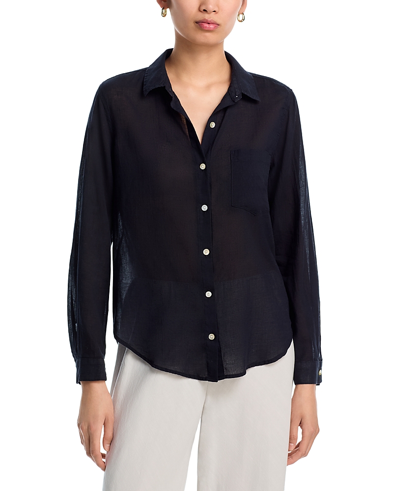 Bella Dahl Garment Dyed Linen Button-up Shirt In Multi
