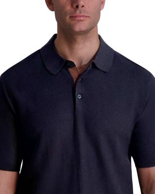 Short Sleeve Textured Polo Shirt