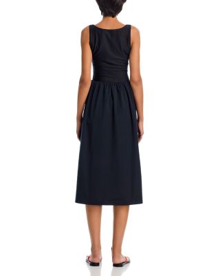 Mixed Media Tank Midi Dress