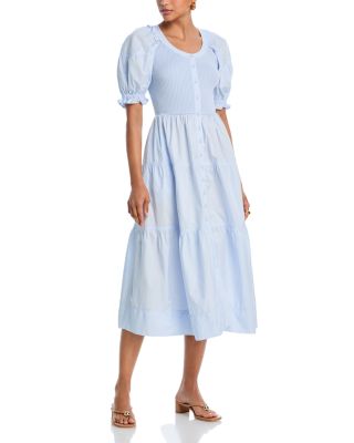 Poplin Jersey Midi Dress - Exclusive