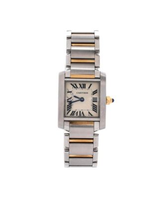 Pre-Owned Cartier - Tank Francaise Quartz Watch in Stainless Steel and Gold 20mm