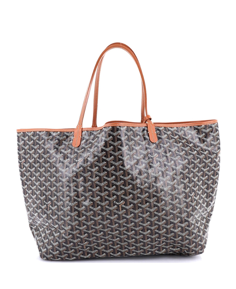Pre-owned Pre-owned Goyard Goyard Gm Saint Louis Tote Coated Canvas In Black