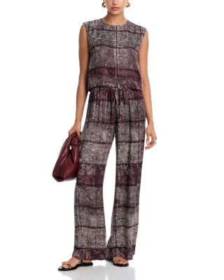 Bella Dahl - Button Back Cropped Top & Wide Leg Pants