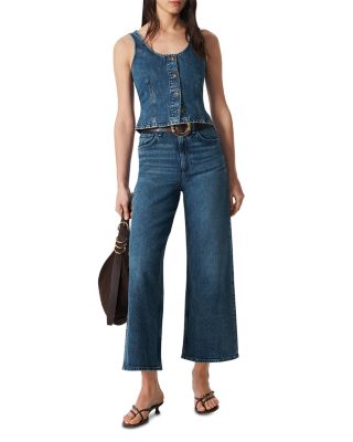 Poppy Button Front Vest