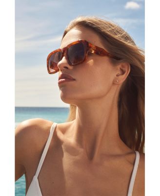 Gayia Square Sunglasses, 54mm