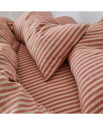 Pembroke Stripe Linen Pillowcase Pair, Standard