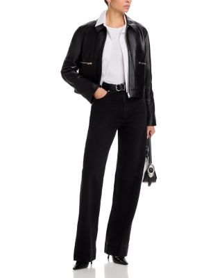 The Leather Zip Front Jacket