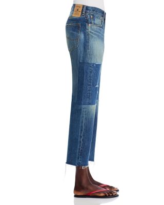 Lucy High Rise Ankle Boyfriend Jeans in Esher Blue