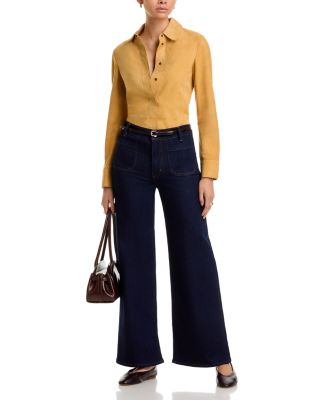 Le Slim Palazzo Modernist Pocket Jeans in Rinse