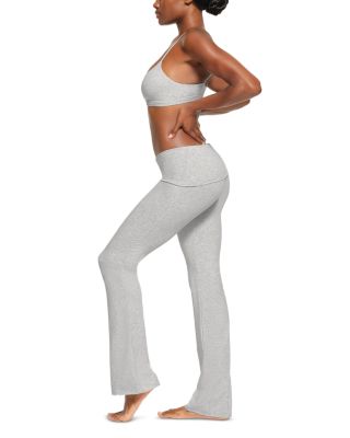 Cotton Jersey Foldover Waist Pants  