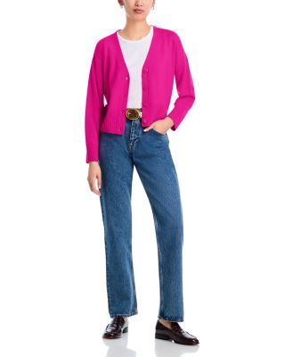 100% Cashmere V Neck Cardigan - Exclusive