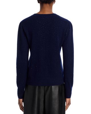 100% Cashmere Crystal Crewneck Sweater - Exclusive