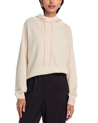 AQUA - 100% Cashmere Drop Shoulder Hoodie - Exclusive