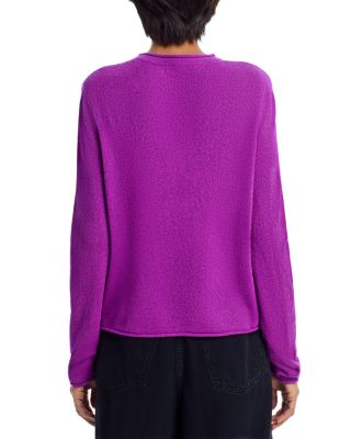 100% Cashmere Rolled Edge Sweater - Exclusive