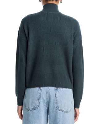 100% Cashmere Quarter Zip Sweater - Exclusive