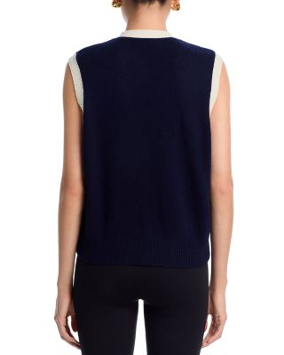 100% Cashmere V Neck Sweater Vest - Exclusive