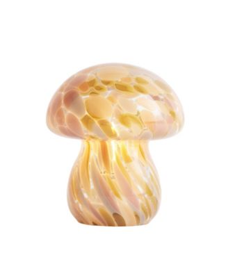 Portable Chubby Open Top Glass Mushroom Lamp