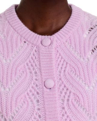 100% Cashmere Crewneck Cardigan Sweater - Exclusive