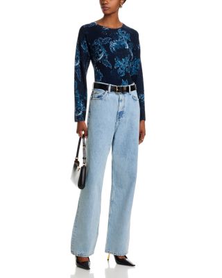 Printed Floral Crewneck Sweater - Exclusive