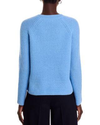100% Cashmere Shaker Stitch Raglan Sweater - Exclusive