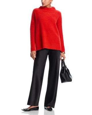 Mock Neck Brushed 100% Cashmere Sweater - Exclusive