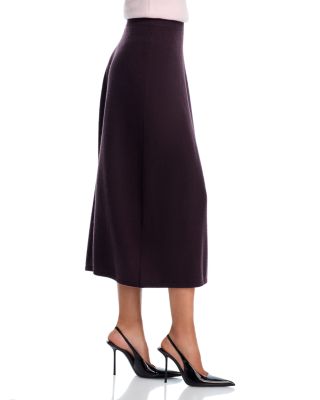 100% Cashmere Midi Skirt - Exclusive